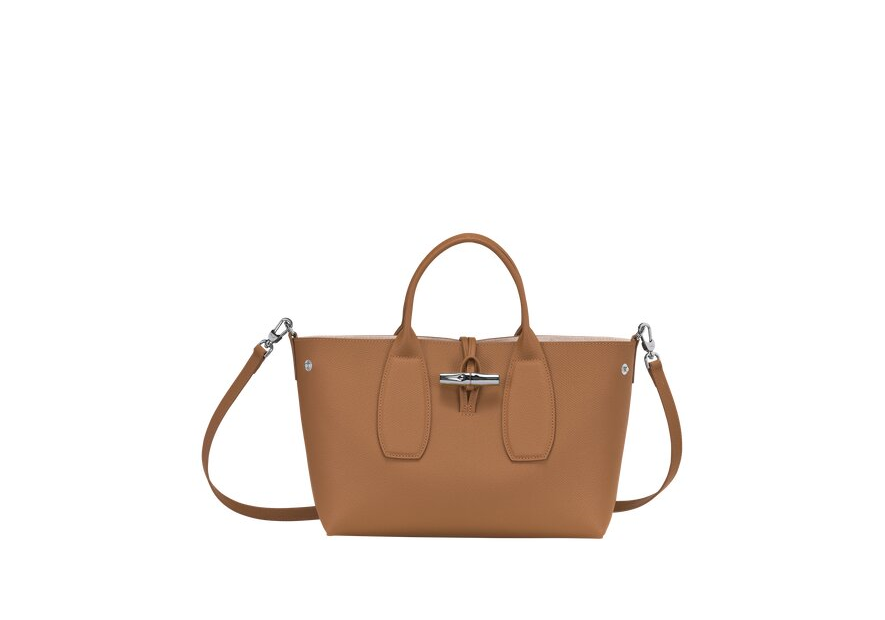 Longchamp 10058/HPN - CUIR DE VACHETTE - N Sac porté main M - Roseau Sacs à mains