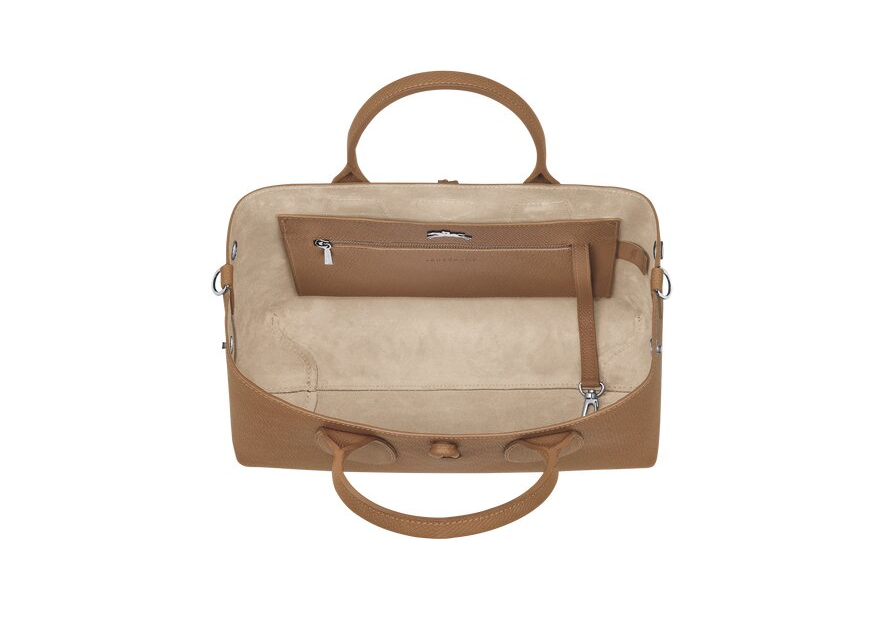 Longchamp 10058/HPN - CUIR DE VACHETTE - N Sac porté main M - Roseau Sacs à mains