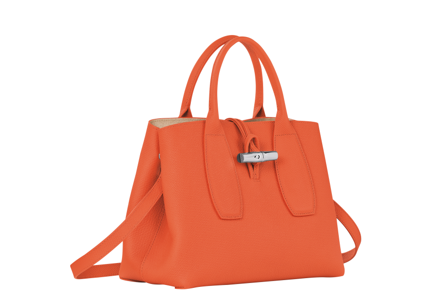 Longchamp 10058/HPN - CUIR DE VACHETTE - O Sac porté main M - Roseau Sacs à mains