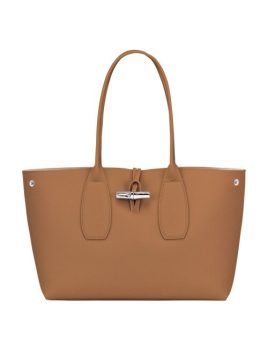 Longchamp 10060/HPN - CUIR DE VACHETTE - N Roseau - Sac porté main L shopping