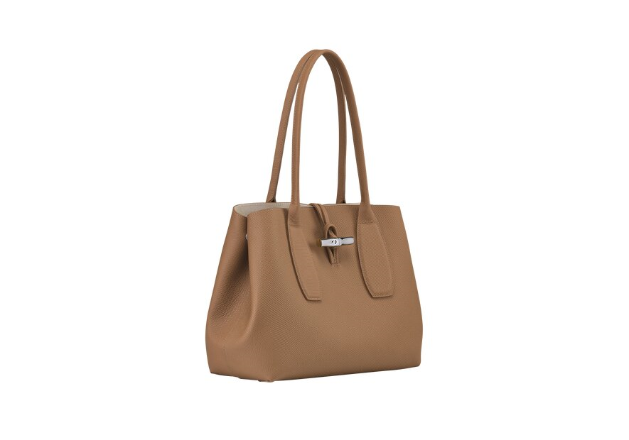 Longchamp 10060/HPN - CUIR DE VACHETTE - N Roseau - Sac porté main L shopping