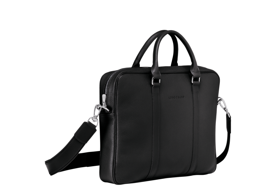 Longchamp 2121021 - CUIR DE VACHETTE - NOI porte documents longchamp le foulonné s Sac business