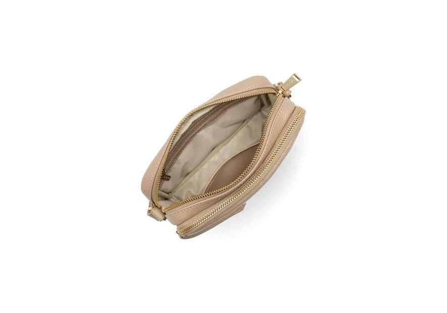 Lancaster 529-20 - CUIR DE VACHETTE - BEIG Dune - Mini Sac Trotteur Sacs à mains