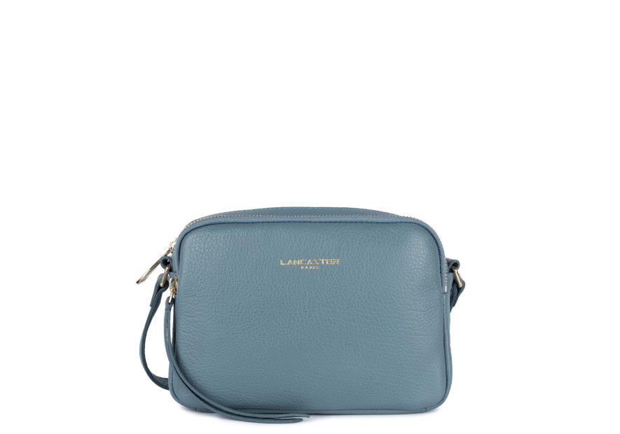Lancaster 529-20 - CUIR DE VACHETTE - BLEU Dune - Mini Sac Trotteur Sacs à mains