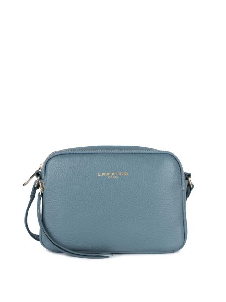 Lancaster 529-20 - CUIR DE VACHETTE - BLEU Dune - Mini Sac Trotteur sacs-a-mains