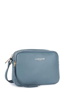 Lancaster 529-20 - CUIR DE VACHETTE - BLEU Dune - Mini Sac Trotteur Sacs à mains