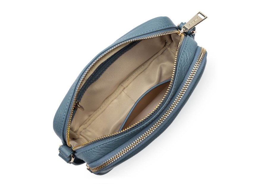 Lancaster 529-20 - CUIR DE VACHETTE - BLEU Dune - Mini Sac Trotteur Sacs à mains