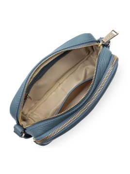 Lancaster 529-20 - CUIR DE VACHETTE - BLEU Dune - Mini Sac Trotteur Sacs à mains