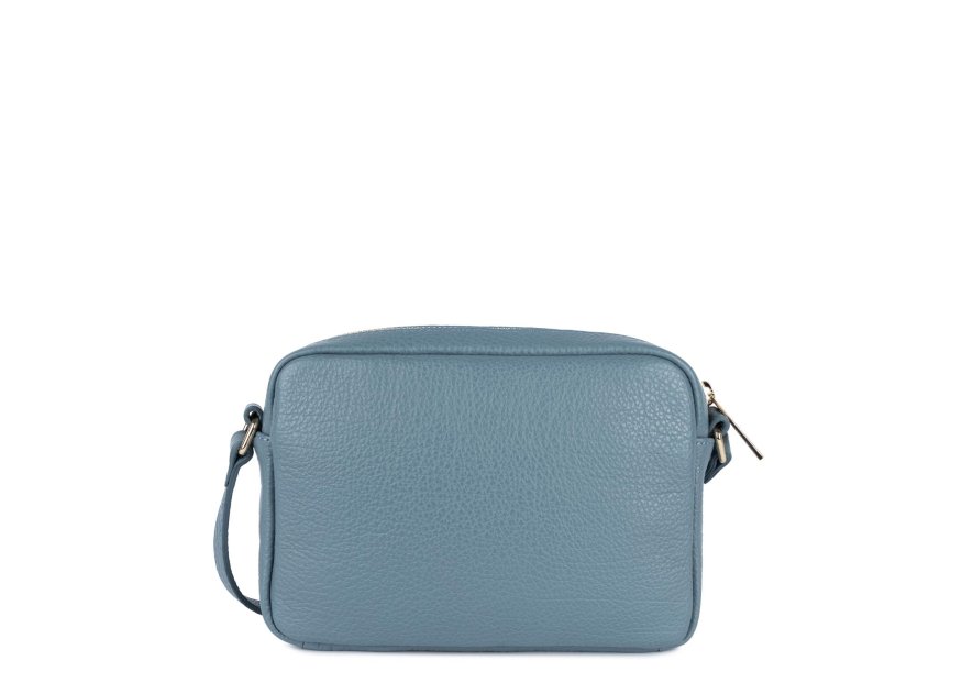Lancaster 529-20 - CUIR DE VACHETTE - BLEU Dune - Mini Sac Trotteur Sacs à mains