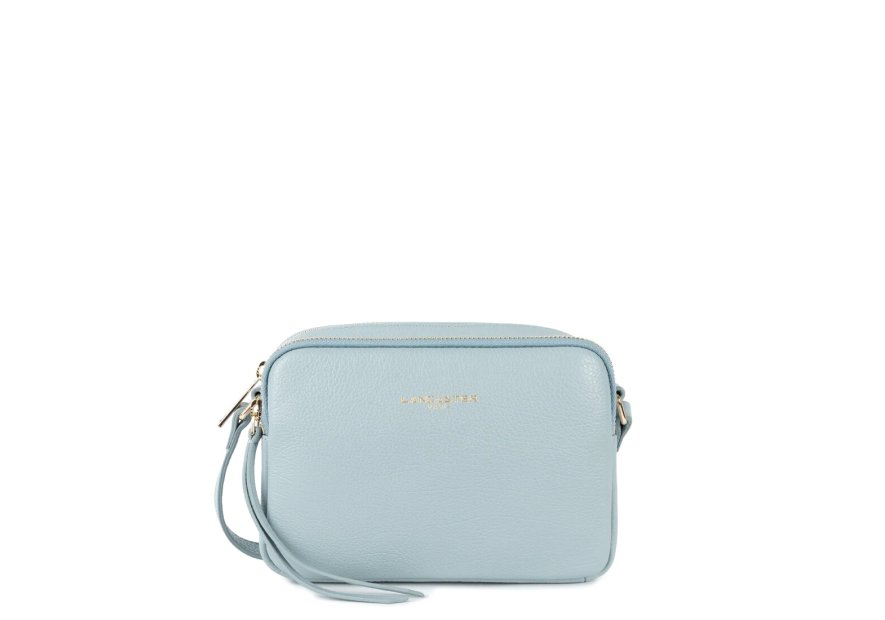 Lancaster 529-20 - CUIR DE VACHETTE - BLEU Dune - Mini Sac Trotteur Sacs à mains