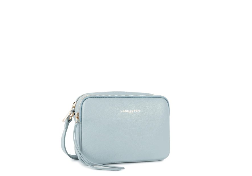 Lancaster 529-20 - CUIR DE VACHETTE - BLEU Dune - Mini Sac Trotteur Sacs à mains