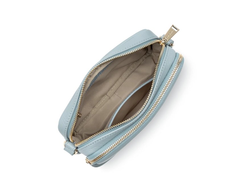 Lancaster 529-20 - CUIR DE VACHETTE - BLEU Dune - Mini Sac Trotteur Sacs à mains