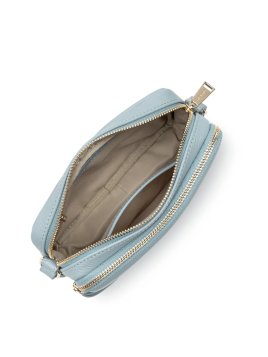 Lancaster 529-20 - CUIR DE VACHETTE - BLEU Dune - Mini Sac Trotteur Sacs à mains