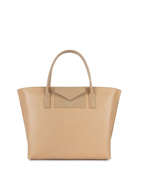 Lancaster 517-18 - TEP ET CUIR - CHAMPAGNE sac porté main s maya sacs-a-mains