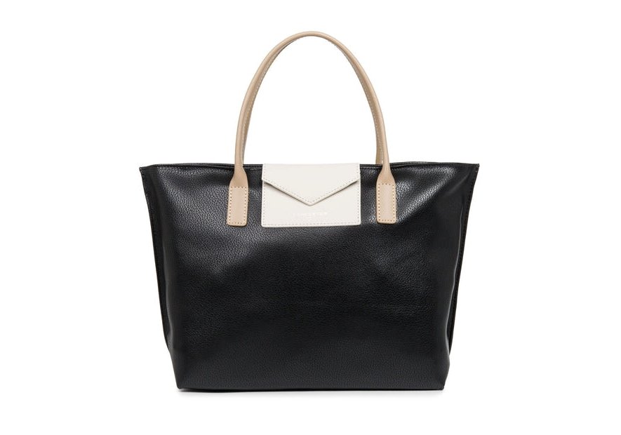 Lancaster 517-18 - TEP ET CUIR - NOIR sac porté main s maya Sacs à mains