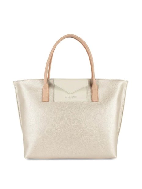 Lancaster 517-18 - TEP ET CUIR - NACRE BLP sac porté main s maya sacs-a-mains