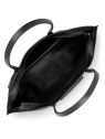 Lancaster 517-20 - TEP ET CUIR - NOIR Maya - Sac cabas épaule sac-a-main-shopping-toile-ou-cuir