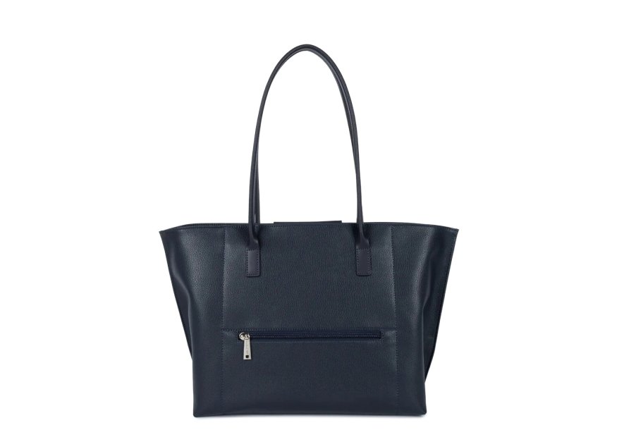 Lancaster 517-20 - TEP ET CUIR - BLEU FONC Maya - Sac cabas épaule shopping