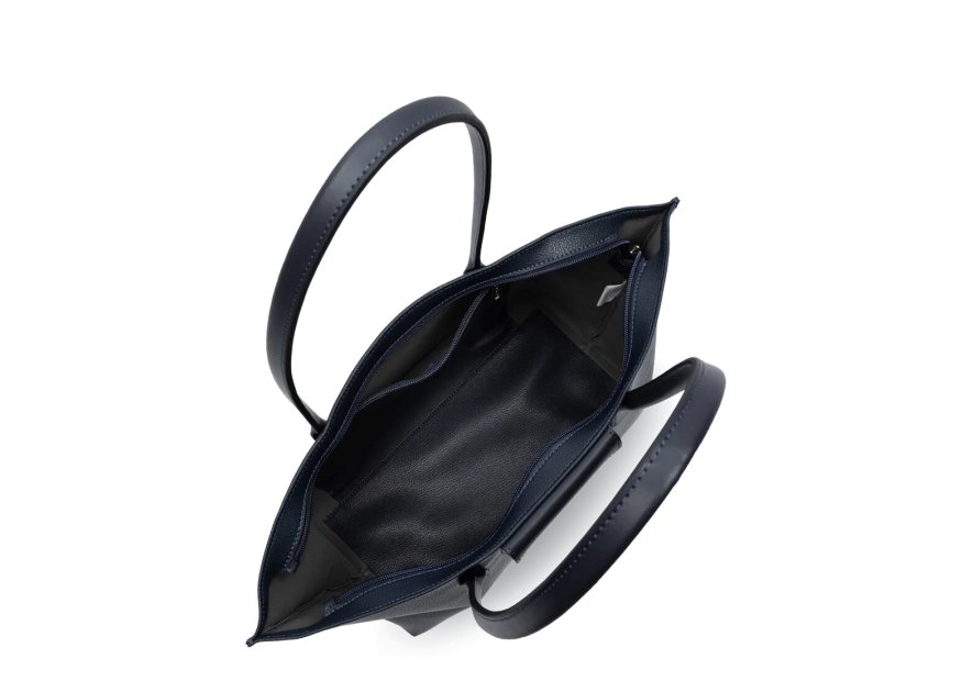 Lancaster 517-20 - TEP ET CUIR - BLEU FONC Maya - Sac cabas épaule shopping