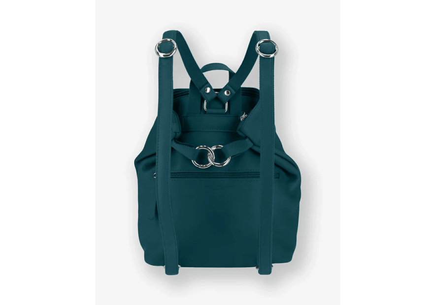 Les Ateliers Foures B417 - CUIR DE VACHETTE - PAON sac à dos sécurisé s avec attache fixation Sacs à mains