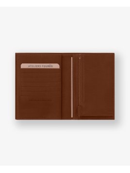 Les Ateliers Foures 969X - CUIR DE VACHETTE - FAUVE Portefeuille/Porte-cartes pmpb