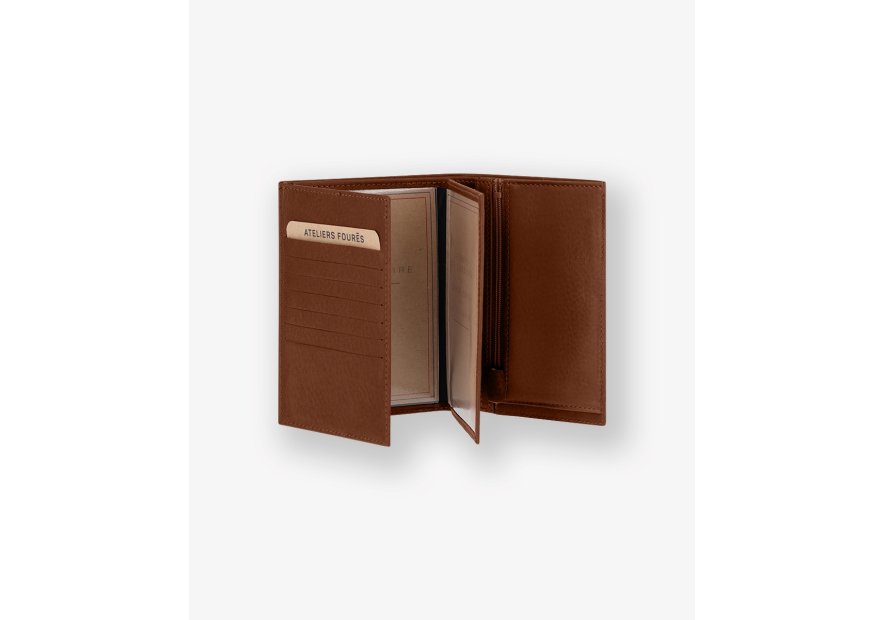 Les Ateliers Foures 969X - CUIR DE VACHETTE - FAUVE Portefeuille/Porte-cartes pmpb