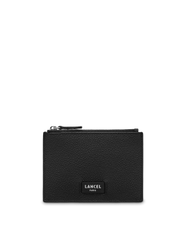 Lancel A10537 - CUIR DE VACHETTE - NOIR Ninon de Lancel - Porte-cartes zippé L porte cartes