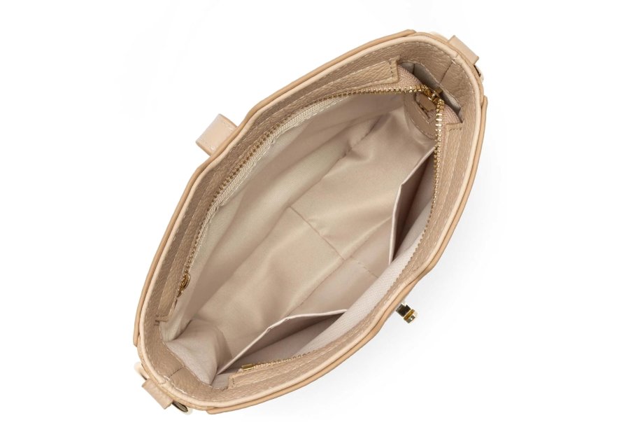 Lancaster 547-47 - CUIR DE VACHETTE - BEIG Foulonné Milano - Sac Trotteur Sacs à mains