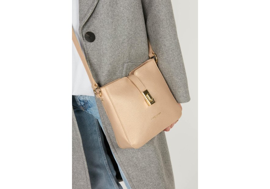 Lancaster 547-47 - CUIR DE VACHETTE - BEIG Foulonné Milano - Sac Trotteur Sacs à mains