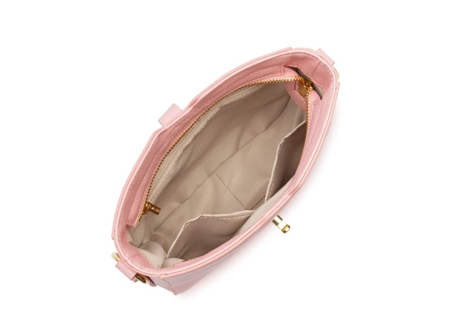 Lancaster 547-47 - CUIR DE VACHETTE - ROSE Foulonné Milano - Sac Trotteur Sacs à mains