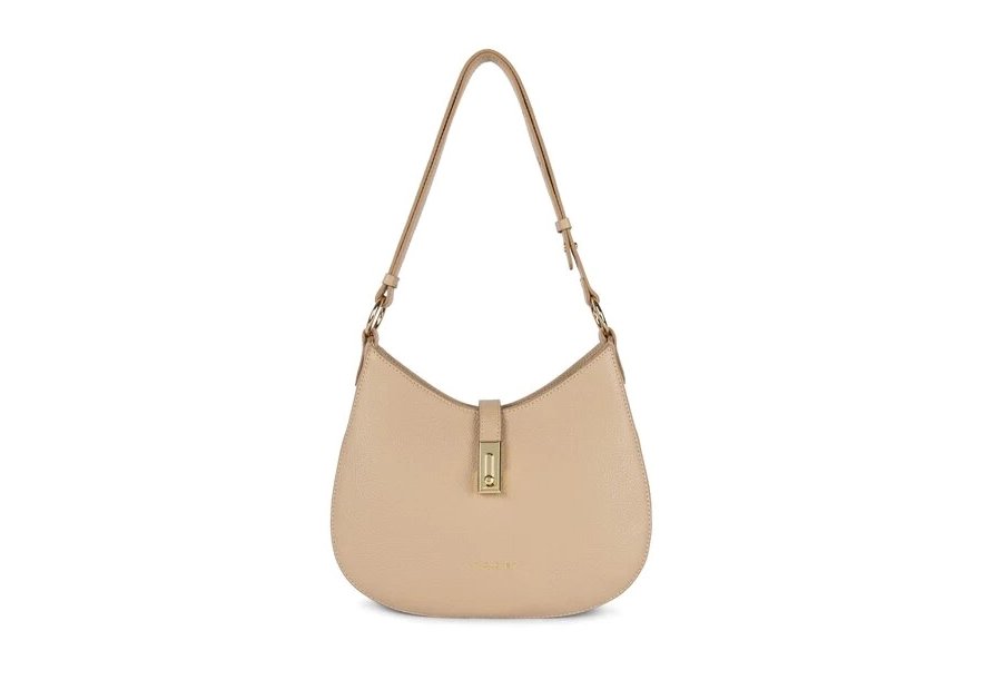 Lancaster 547-48 - CUIR DE VACHETTE - BEIG Foulonné Milano - Sac Besace shopping