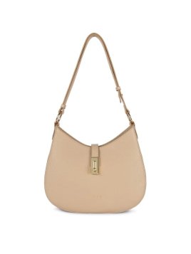 Lancaster 547-48 - CUIR DE VACHETTE - BEIG Foulonné Milano - Sac Besace shopping