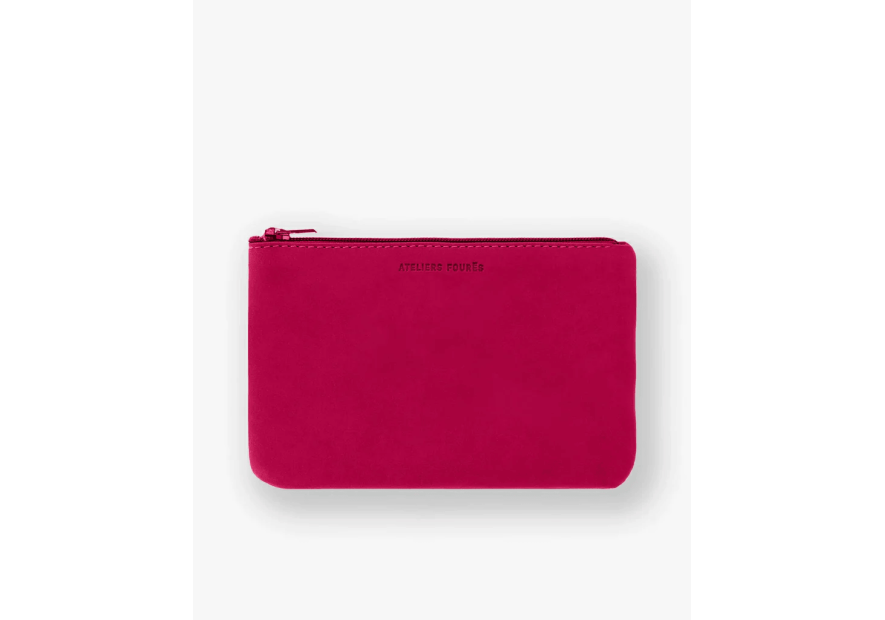 Les Ateliers Foures B40 - CUIR DE VACHETTE - HIBICUS les ateliers foures-baroudeuse-porte-papiers-m porte cartes