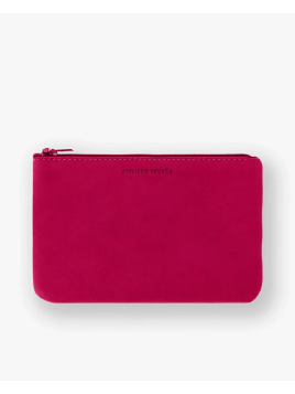 Les Ateliers Foures B40 - CUIR DE VACHETTE - HIBICUS les ateliers foures-baroudeuse-porte-papiers-m porte cartes