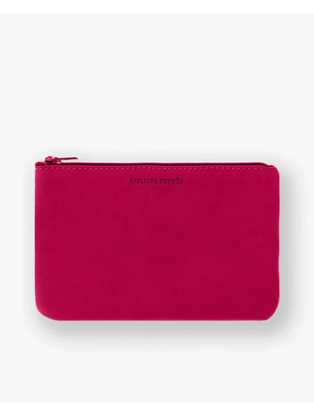 Les Ateliers Foures B40 - CUIR DE VACHETTE - HIBICUS les ateliers foures-baroudeuse-porte-papiers-m porte cartes