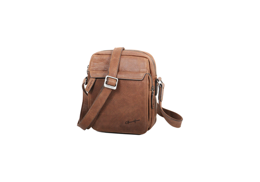 Gerard Henon 7102 - CUIR DE VACHETTE - MARRON sac homme s gérard henon vintage sacoche homme