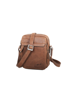 Gerard Henon 7102 - CUIR DE VACHETTE - MARRON sac homme s gérard henon vintage sacoche homme