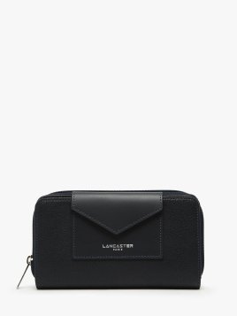 Lancaster 117-01 - TEP ET CUIR - BLEU FONC Maya - Portefeuille pmpb femme