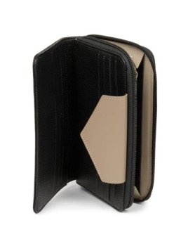 Lancaster 117-01 - TEP ET CUIR - NOIR/E/N Maya - Portefeuille pmpb femme