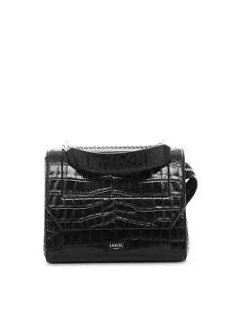 Lancel A10930 - VACHETTE CROCO - NOIR lancel-ninon-sac à rabat m Sacs à mains