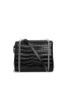 Lancel A10930 - VACHETTE CROCO - NOIR lancel-ninon-sac à rabat m sacs-a-mains