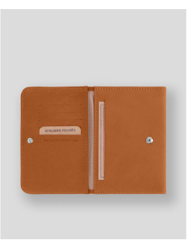 Les Ateliers Foures B46 - CUIR DE VACHETTE - LION fourès-baroudeuse-porte papiers porte cartes