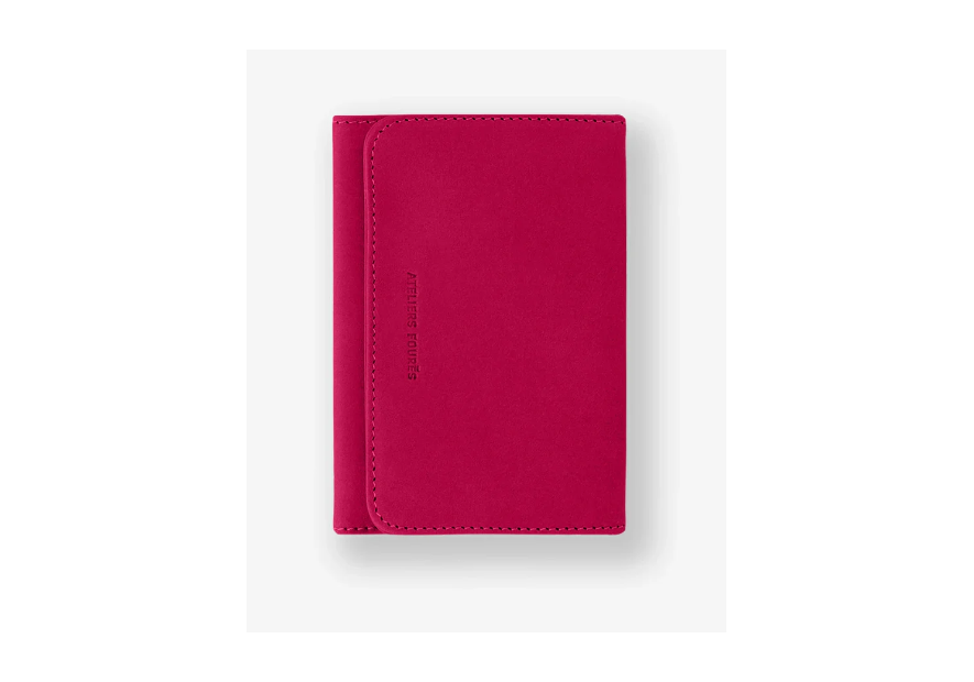 Les Ateliers Foures B46 - CUIR DE VACHETTE - HIBISCU fourès-baroudeuse-porte papiers porte cartes