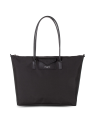 Lancaster 516-31 - TOILE ET CUIR. - NOIR lancaster-smarth kba-shopping s sac-a-main-shopping-toile-ou-cuir