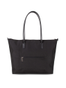 Lancaster 516-31 - TOILE ET CUIR. - NOIR lancaster-smarth kba-shopping s sac-a-main-shopping-toile-ou-cuir