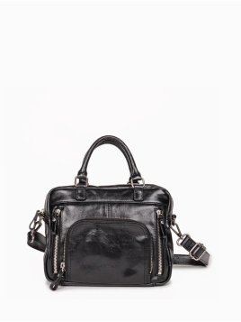 Nat & Nin MINI MACY - CUIR DE VACHETTE - N mini macy porté travers Sacs à mains