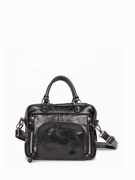 Nat & Nin MINI MACY - CUIR DE VACHETTE - N mini macy porté travers Sacs à mains