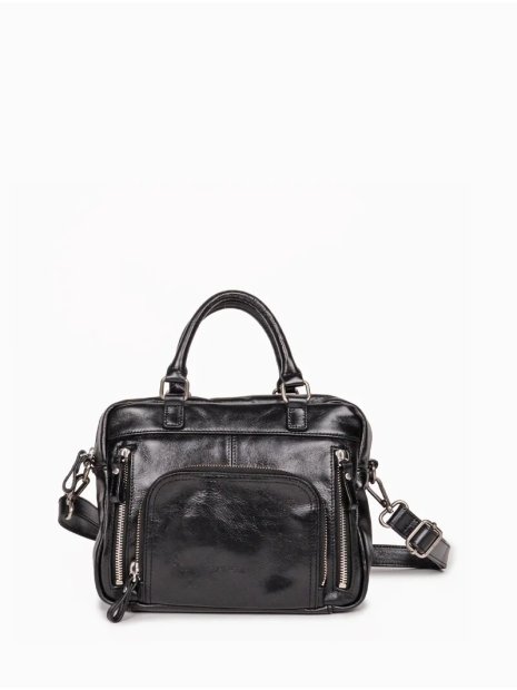 Nat & Nin MINI MACY - CUIR DE VACHETTE - N mini macy porté travers sacs-a-mains