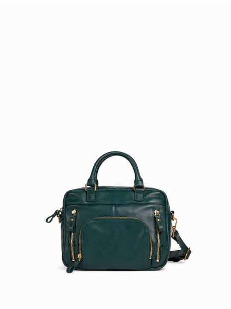 Nat & Nin MINI MACY - CUIR DE VACHETTE - V mini macy porté travers sacs-a-mains