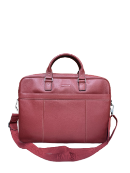 Katana 69356 - CUIR DE VACHETTE - ROUGE katana jo grainée porte documents 17" Sac business
